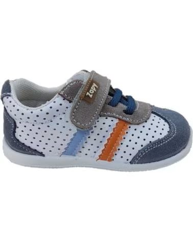 de Niño ZAPATILLAS DEPORTIVAS ZAPY AD200125 PIEL TRANSPIRABLE BLANCO
