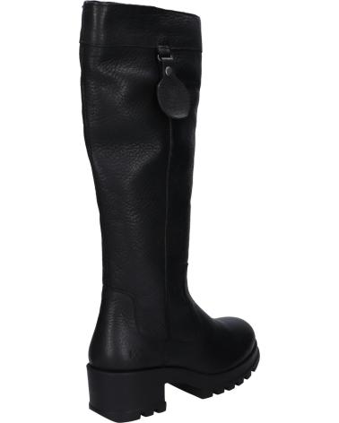Woman boots KICKERS 911561-50 KICK HIGHER COW YANKEE 8 NOIR
