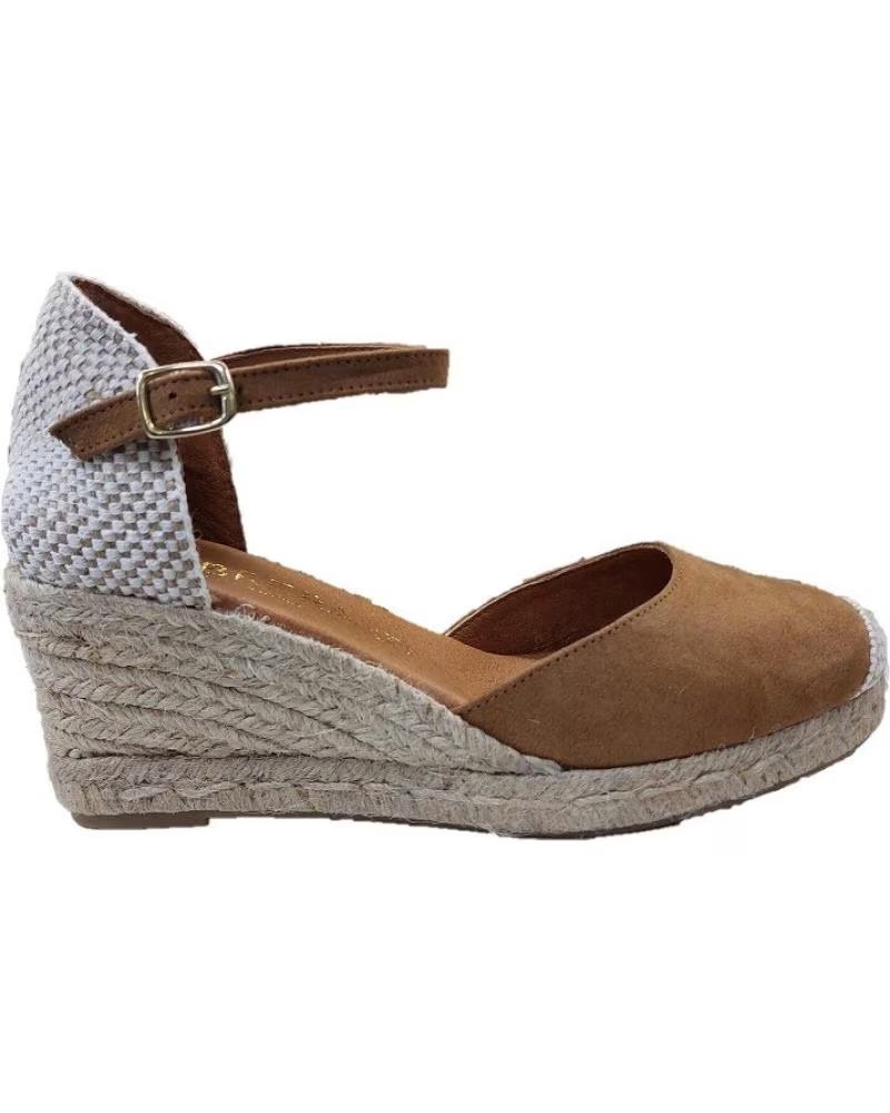 per Donna ESPADRILLAS CABRERA MODELLO 785 CON ZEPPA A 5 CORDE HABANO