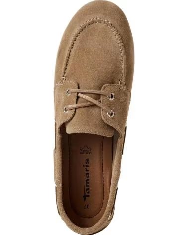 TAMARIS MOCASSINS BATEAU EN DAIM 1-23602-44 MARRóN
