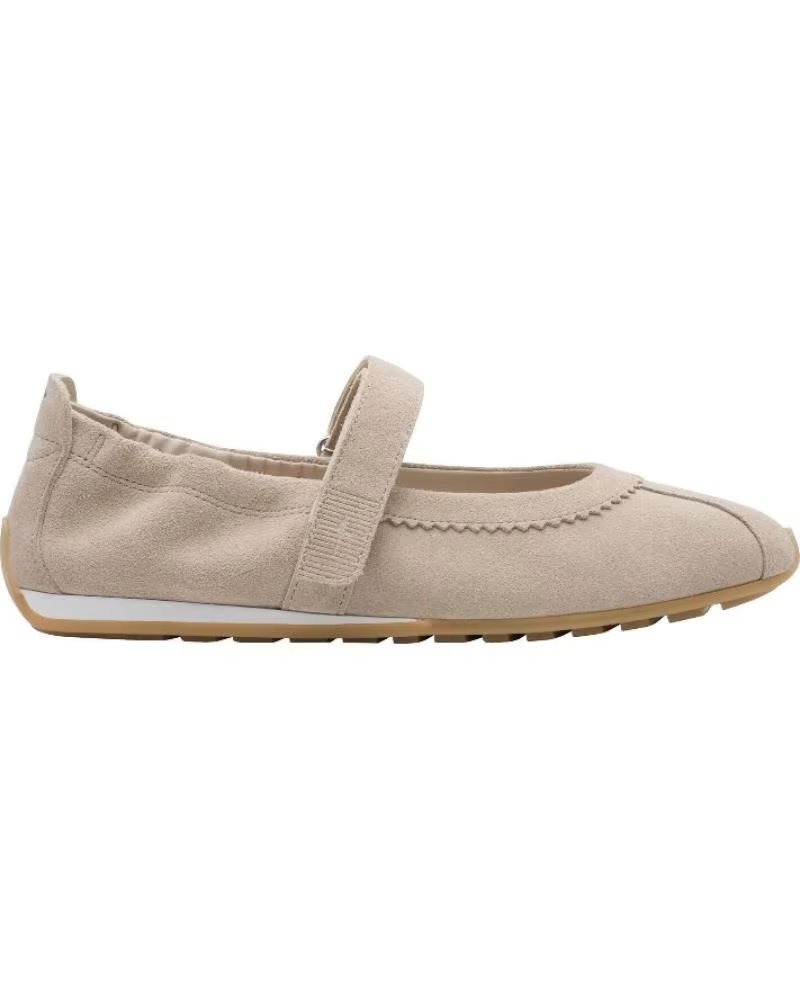 TAMARIS BALLERINA 1-22145-46 AUS BEIGEM WILDLEDER BEIGE