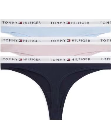 TOMMY HILFIGER PACK DE 3 TANGA ESTILO DEPORTIVO 0U4