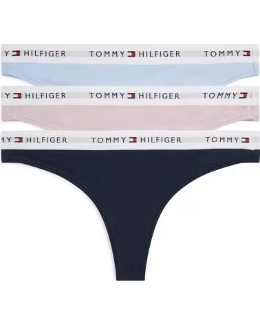 TOMMY HILFIGER PACK DE 3 TANGA ESTILO DEPORTIVO 0U4