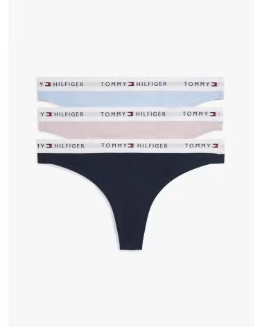 TOMMY HILFIGER PACK DE 3 TANGA ESTILO DEPORTIVO 0U4