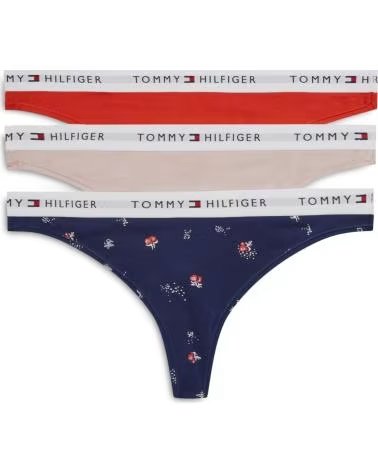 TOMMY HILFIGER PACK DE 3 TANGAS EXT SIZES 0SN
