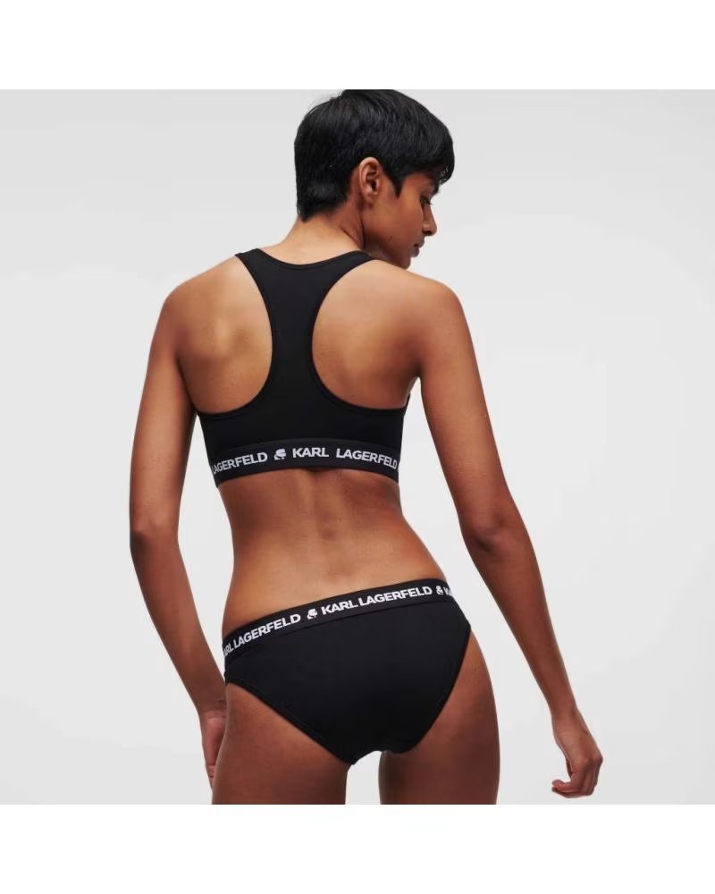 KARL LAGERFELD WOMEN´S BRALETTE WITH LOGO BLACK