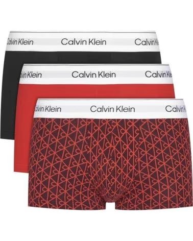 CALVIN KLEIN ROPA INTERIOR HOMBRE MODELO LOW RISE TRUNK 3PK COLOR MULTICO 2VH