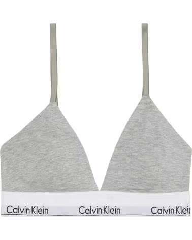 CALVIN KLEIN SOUTIEN-GORGE TRIANGLE LIGHTLY LINED ICON COTTON MODAL 100-BLANCO P7A