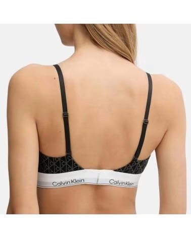 CALVIN KLEIN ROPA INTERIOR MUJER MODELO LIGHTLY LINED TRIANGLE COLOR NEGR 2RG