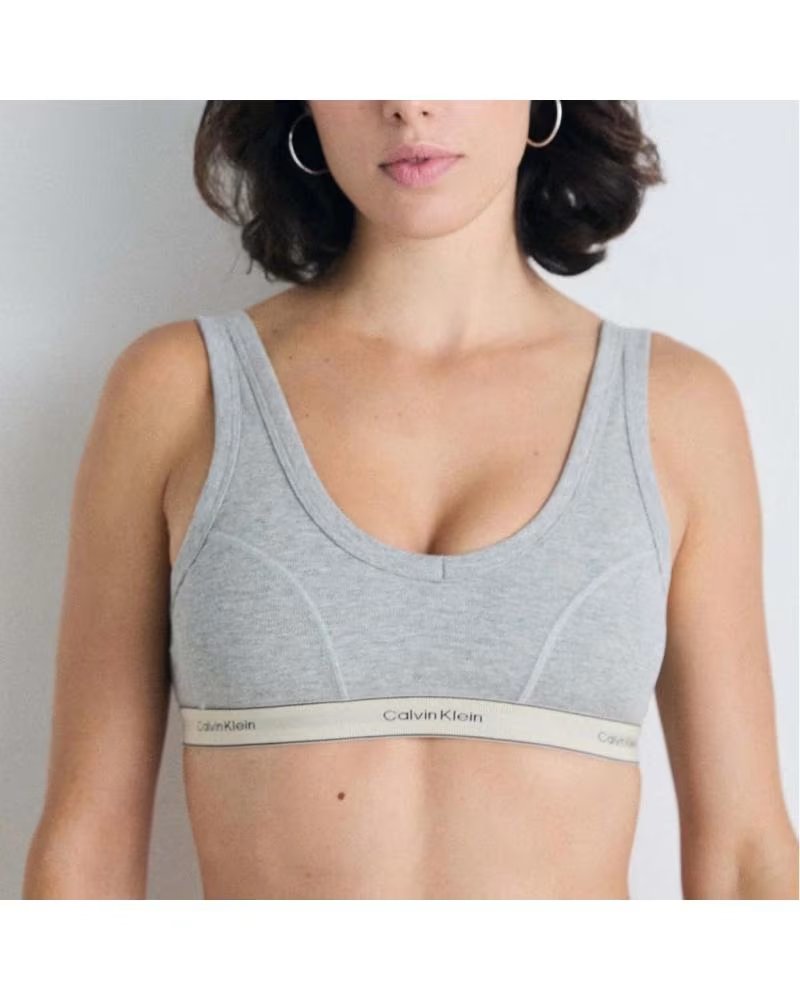 CALVIN KLEIN SUJETADOR LIGHTLY LINED TRIANGLE GRIS P7A