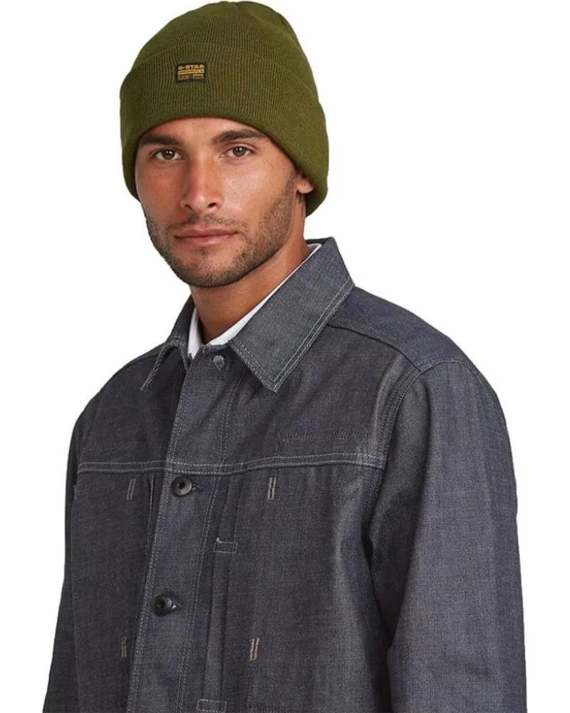 G-STAR GORROS HOMBRE MODELO EFFO LONG BEANIE COLOR VERDE DRKOLV