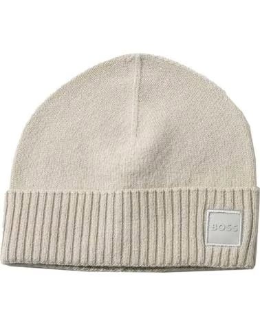 BOSS BEANIE MODEL AKAIO R, TEXTILE DESIGN IN BEIGE 271