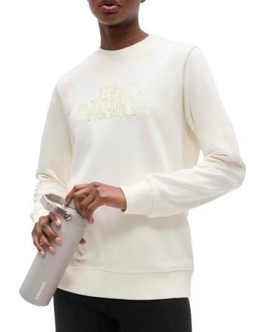 THE NORTH FACE SUDADERA W DREW PEAK LIGHT REGULAR CREW DUNE-LEMON MIST EN BLANCO PARA MUJER WHITE