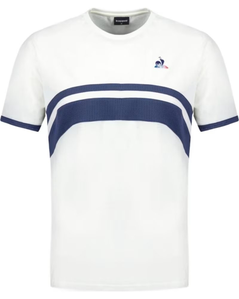 LE COQ SPORTIF Camiseta De Manga Corta Contemporain en blanco para hombre BLANCO