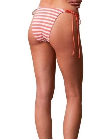 CALVIN KLEIN WOMEN´S SWIMSUIT LV00Q61215 STRIPED, ORANGE 3SM