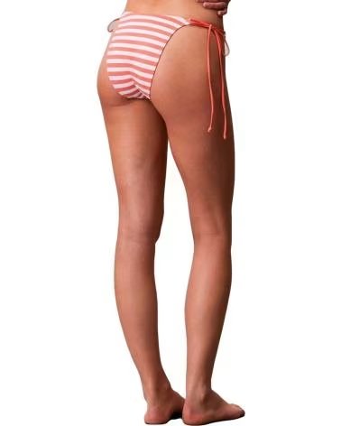 CALVIN KLEIN WOMEN´S SWIMSUIT LV00Q61215 STRIPED, ORANGE 3SM