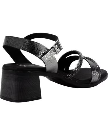 KESLEM 5905 HEELED SANDALS WITH SPARKLY STRAPS ANTRACITA
