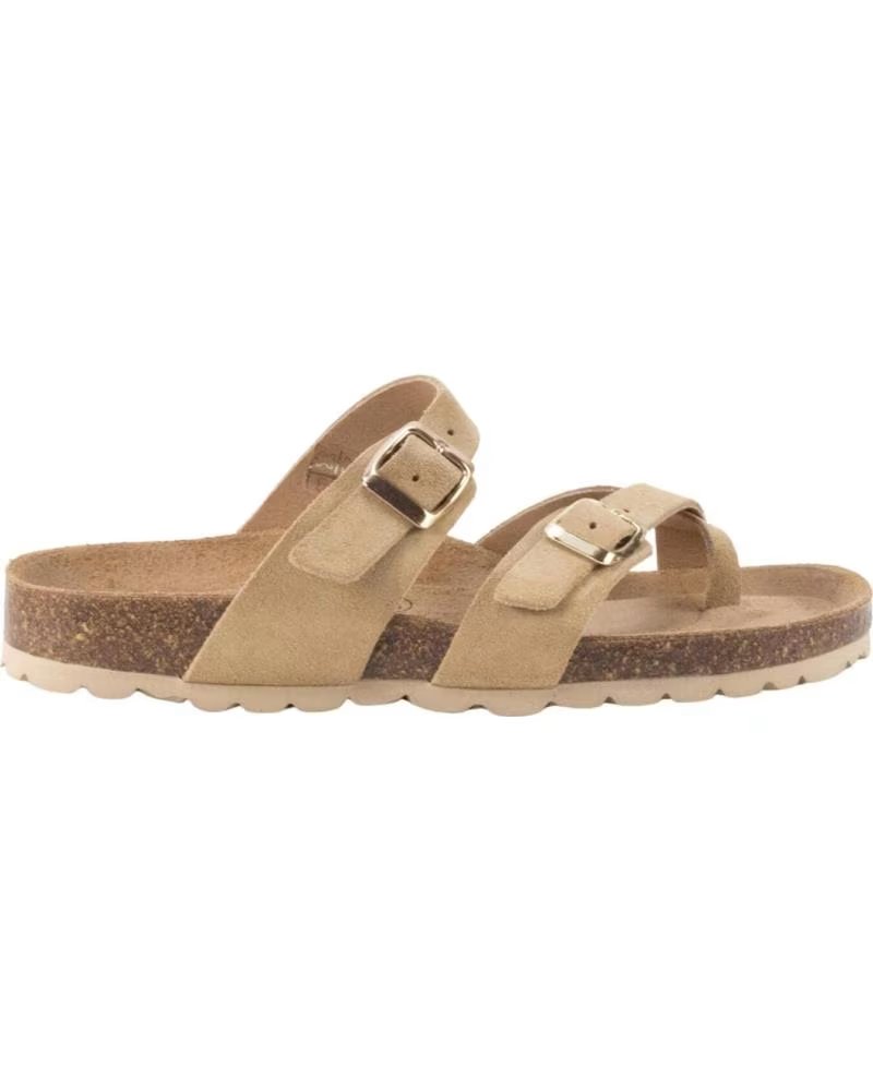 KESLEM SANDALI 333-347 TAUPE CON FIBBIE REGOLABILI