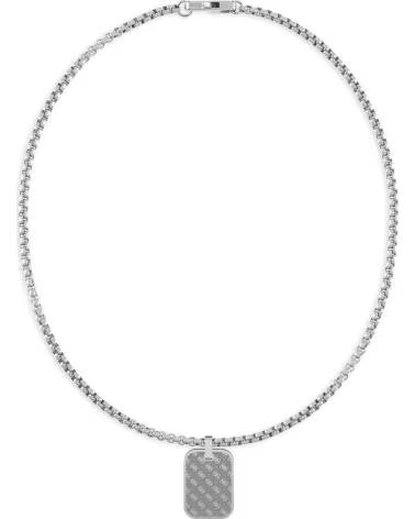 GUESS COLLAR CON COLGANTE DE PLACA METÁLICA