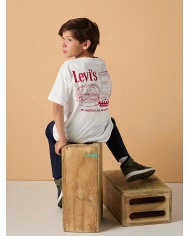 LEVIS CAMISETA DE MANGA CORTA BURGER MEAL TEE EN PARA UNISEX BLANCO