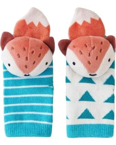 ATTIPAS MEIAS DE ESTIMULAÇÃO ATTISOCKS FOX AZUL CELESTE