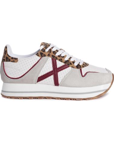 Sportivo per Donna e Bambina MUNICH MASSANA SKY 162 BLANCO-BEIGE-ANIMAL PRINT