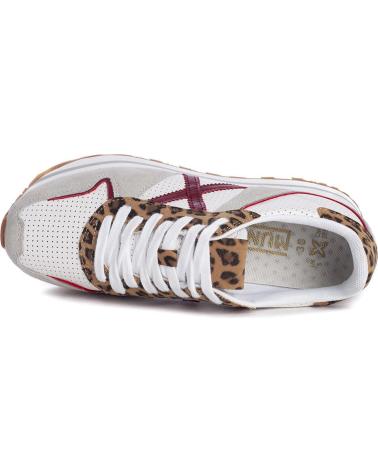 Sportivo per Donna e Bambina MUNICH MASSANA SKY 162 BLANCO-BEIGE-ANIMAL PRINT