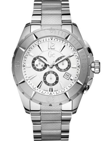 MONTRE GC X53001G1S POUR HOMME EN ACIER INOXYDABLE ARGENTÉ 46 MM CHRONOGRAPHE ARGENT PLATA