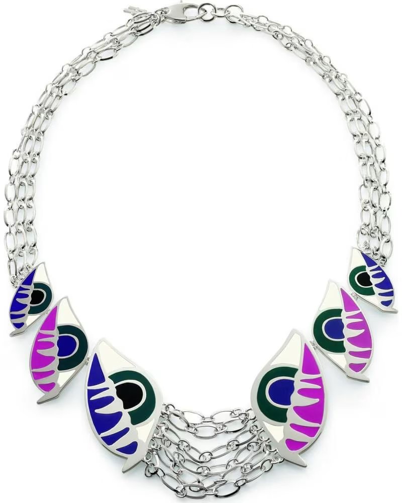 FOLLI FOLLIE COLLAR CON DETALLES ESMALTADOS