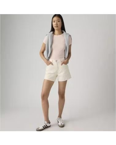 LEVIS PANTALON CORTO 003KI0022 EN BLANCO PARA MUJER BLANK IMPACT