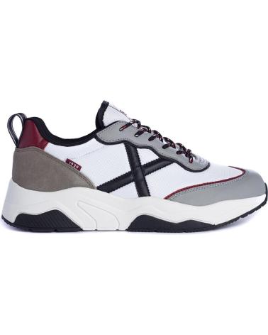 Deportivas de Mujer y Hombre y Niña y Niño MUNICH WAVE 85 BLANCO-BURDEOS