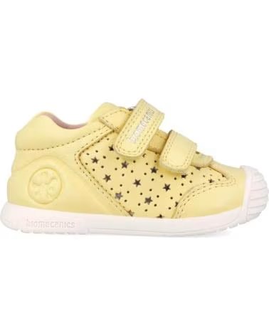 SAPATOS INFANTIS BIOMECANICS BIOGATEO 26210 COM DETALHES PERFURADOS AMARELO VANILAB713