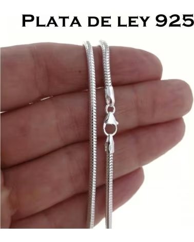 MINOPLATA CADENA DE PLATA COLA DE TOPO 60 CM 2 MM GROSOR