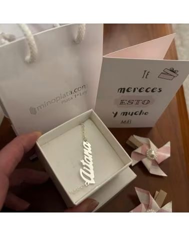 MINOPLATA PULSERA DE PLATA PERSONALIZADA CON NOMBRE