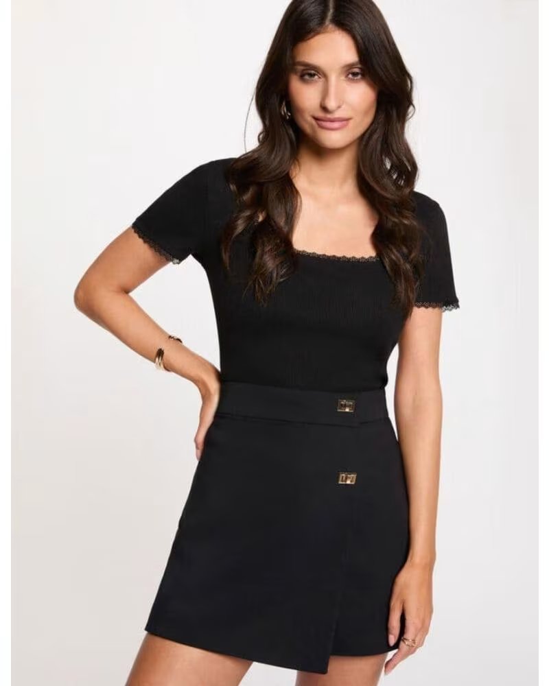 MORGAN FALDA PANTALN SHERLOK NEGRO
