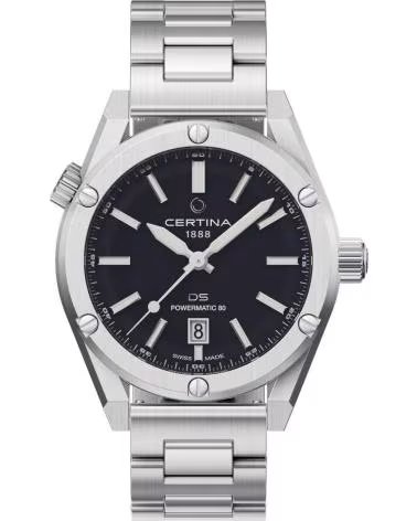 CERTINA RELÓGIO DS+ POWERMATIC 80 AÇO INOXIDÁVEL GRIS