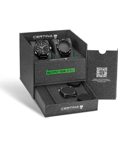 CERTINA RELÓGIO DS+ POWERMATIC 80 KIT INTERCAMBIÁVEL PRETO NEGRO