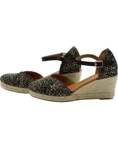 CABRERA 14-5 SANDALIA DE CUÑA NEGRA NEGRO