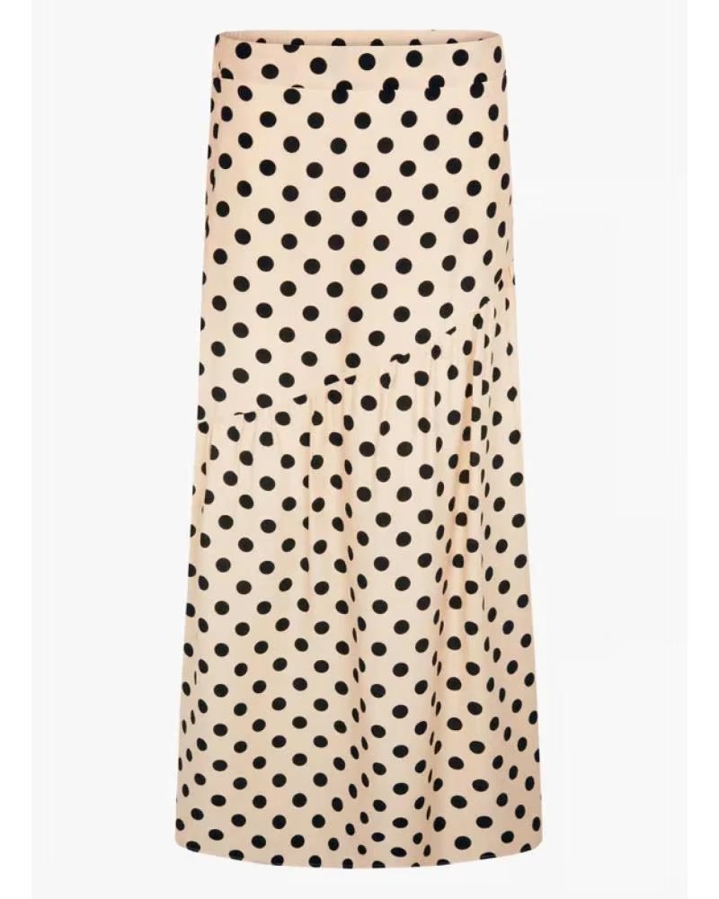 MORGAN JOVITA MIDI SKIRT WITH POLKA DOT PRINT LUNARES