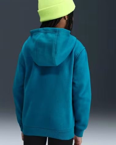 NIKE FELPA CON CAPPUCCIO KIDS FD3000-461 BLU AZUL