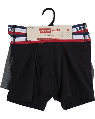 LEVIS LEVI´S BOXER BRIEFS PACK FOR BOYS, MODEL 9L0130-023 NEGRO