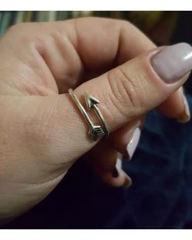 MINOPLATA ANILLO FLECHA DE PLATA VIEJA