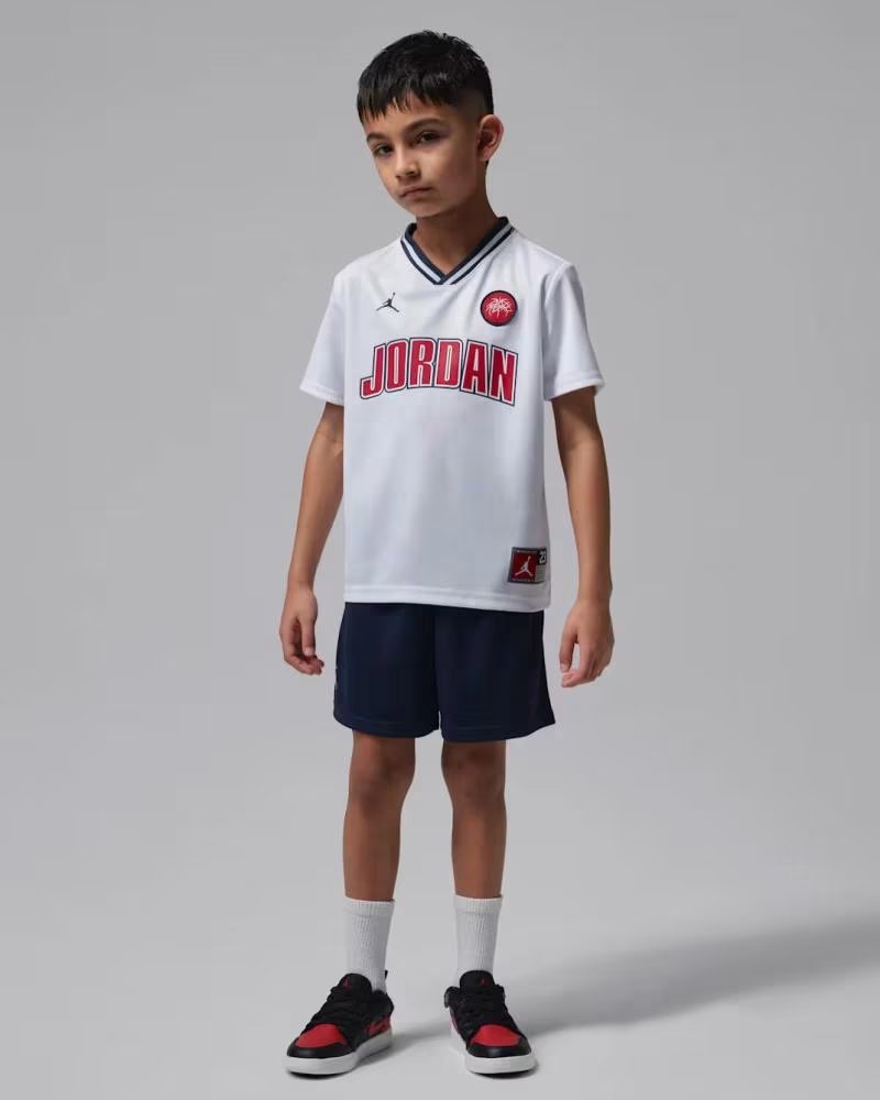 JORDAN SET 2 PEZZI MIDNIGHT NAVY 85F547-BOH BLANCO