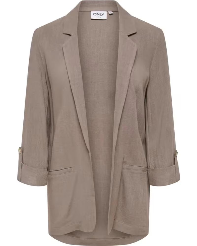ONLY BLAZER DA DONNA IN MARRONE CHIARO MARRON CLARO