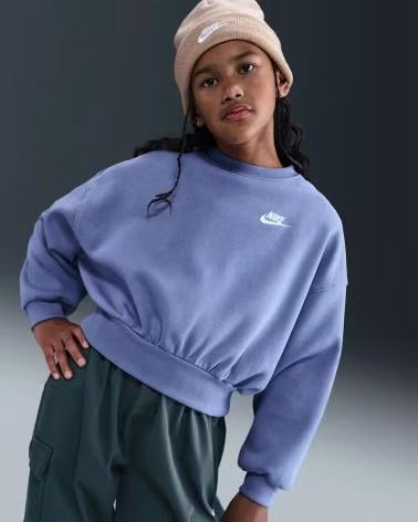 NIKE SWEATSHIRT FZ9244-499 AZUL CELESTE