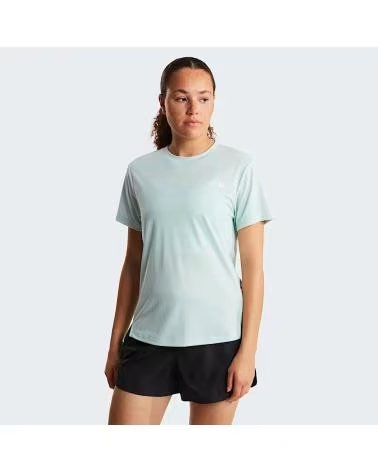 THE NORTH FACE CAMISETA DE MANGA CORTA W SUNRISER SS OPAL FROST EN VERDE PARA MUJER LIGHT BLUE
