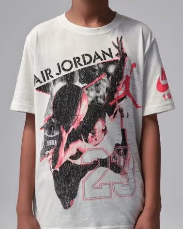 JORDAN 95F633-782 T-SHIRT FÜR KINDER BLANCO