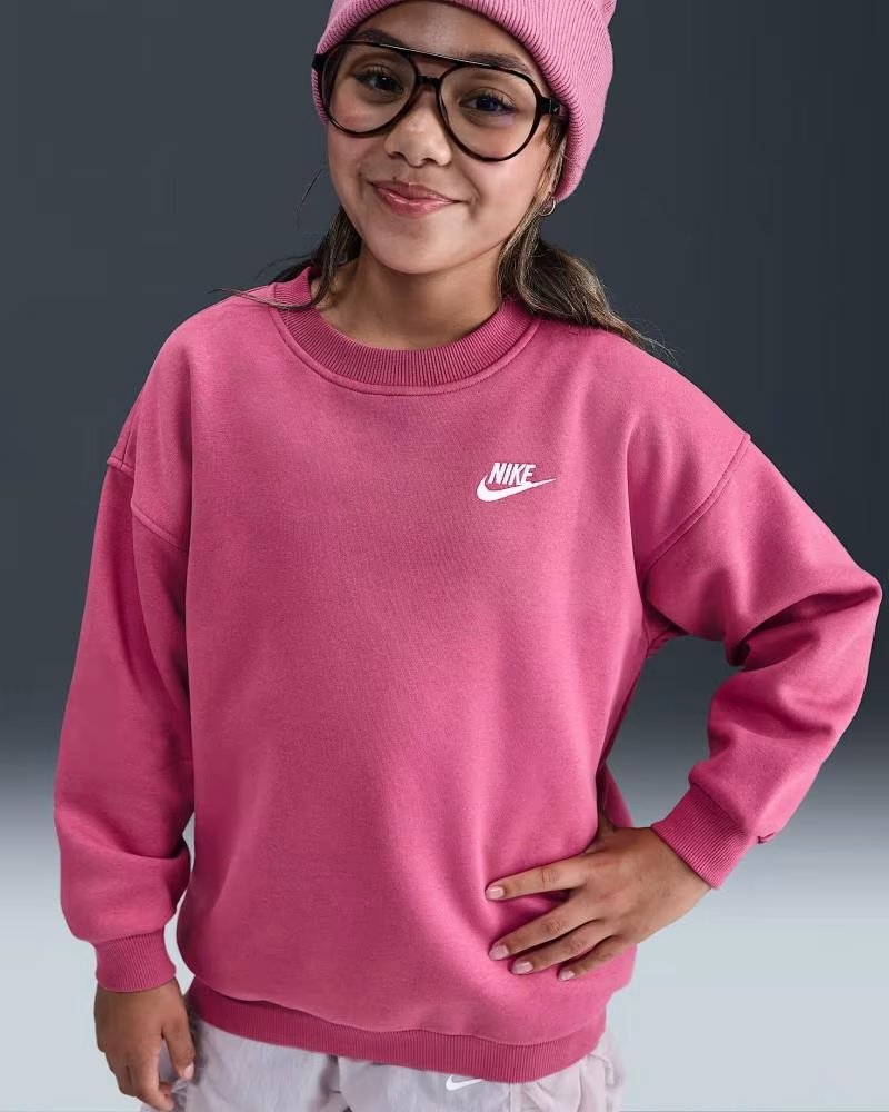NIKE MOLETOM PARA MENINAS MODELO FZ9244 ROSA ESCURO OSCURO