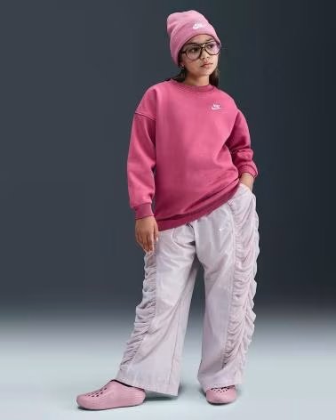 NIKE MOLETOM PARA MENINAS MODELO FZ9244 ROSA ESCURO OSCURO