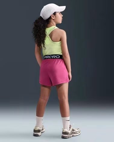 NIKE PANTALONCINI SPORTIVI HQ9313 PER BAMBINA ROSA